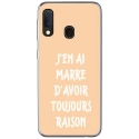 TPU0A40RAISONBEIGE - Coque souple pour Samsung Galaxy A40 avec impression Motifs marre d'avoir raison beige