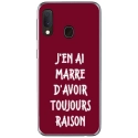 TPU0A40RAISONBORDEAU - Coque souple pour Samsung Galaxy A40 avec impression Motifs marre d'avoir raison bordeau