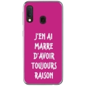 TPU0A40RAISONFUSHIA - Coque souple pour Samsung Galaxy A40 avec impression Motifs marre d'avoir raison fushia