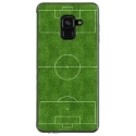 TPU0A8PLUS18TERRAINFOOT - Coque souple pour Samsung Galaxy A8-Plus 2018 avec impression Motifs terrain de football