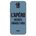 TPU0ALTICES51APEROBLEU - Coque souple pour Altice S51 avec impression Motifs l'apéro recrute bleu