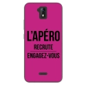 TPU0ALTICES51APEROFUSHIA - Coque souple pour Altice S51 avec impression Motifs l'apéro recrute fushia