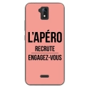 TPU0ALTICES51APEROROSE - Coque souple pour Altice S51 avec impression Motifs l'apéro recrute rose