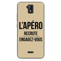 TPU0ALTICES51APEROTAUPE - Coque souple pour Altice S51 avec impression Motifs l'apéro recrute taupe