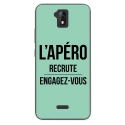 TPU0ALTICES51APEROTURQUOISE - Coque souple pour Altice S51 avec impression Motifs l'apéro recrute turquoise