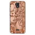 TPU0ALTICES51ARABESQUEBRONZE - Coque souple pour Altice S51 avec impression Motifs arabesque bronze