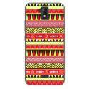 TPU0ALTICES51AZTEQUEJAUROU - Coque souple pour Altice S51 avec impression Motifs aztèque jaune et rouge