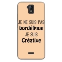 TPU0ALTICES51BORDELIQUEBEIGE - Coque souple pour Altice S51 avec impression Motifs Je ne suis pas bordélique beige