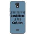 TPU0ALTICES51BORDELIQUEBLEU - Coque souple pour Altice S51 avec impression Motifs Je ne suis pas bordélique bleu