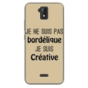 TPU0ALTICES51BORDELIQUETAUPE - Coque souple pour Altice S51 avec impression Motifs Je ne suis pas bordélique taupe