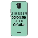 TPU0ALTICES51BORDELIQUETURQUO - Coque souple pour Altice S51 avec impression Motifs Je ne suis pas bordélique turquoise