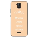 TPU0ALTICES51BOUDERBEIGE - Coque souple pour Altice S51 avec impression Motifs Bouder pour mieux Régner beige