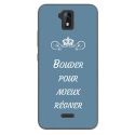 TPU0ALTICES51BOUDERBLEU - Coque souple pour Altice S51 avec impression Motifs Bouder pour mieux Régner bleu