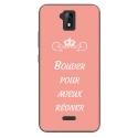 TPU0ALTICES51BOUDERROSE - Coque souple pour Altice S51 avec impression Motifs Bouder pour mieux Régner rose