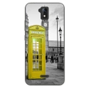 TPU0ALTICES51CABINEUKJAUNE - Coque souple pour Altice S51 avec impression Motifs cabine téléphonique UK jaune