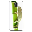 TPU0ALTICES51CAMELEON - Coque souple pour Altice S51 avec impression Motifs caméleon sur un bamboo