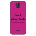 TPU0ALTICES51CHIANTEFUSHIA - Coque souple pour Altice S51 avec impression Motifs Avant, j'étais chiante fushia