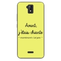 TPU0ALTICES51CHIANTEJAUNE - Coque souple pour Altice S51 avec impression Motifs Avant, j'étais chiante jaune