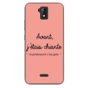 TPU0ALTICES51CHIANTEROSE - Coque souple pour Altice S51 avec impression Motifs Avant, j'étais chiante rose