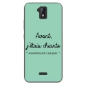 TPU0ALTICES51CHIANTETURQUOISE - Coque souple pour Altice S51 avec impression Motifs Avant, j'étais chiante turquoise