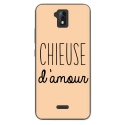 TPU0ALTICES51CHIEUSEBEIGE - Coque souple pour Altice S51 avec impression Motifs Chieuse d'Amour beige