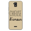 TPU0ALTICES51CHIEUSETAUPE - Coque souple pour Altice S51 avec impression Motifs Chieuse d'Amour taupe