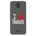 TPU0ALTICES51COEURBREIZH - Coque souple pour Altice S51 avec impression Motifs coeur rouge I Love Breizh