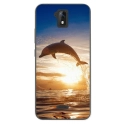 TPU0ALTICES51DAUPHIN - Coque souple pour Altice S51 avec impression Motifs dauphin