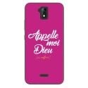 TPU0ALTICES51DIEUFUSHIA - Coque souple pour Altice S51 avec impression Motifs Appelle moi Dieu fushia