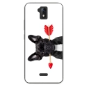 TPU0ALTICES51DOGVALENTIN - Coque souple pour Altice S51 avec impression Motifs bulldog valentin