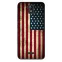 TPU0ALTICES51DRAPUSAVINTAGE - Coque souple pour Altice S51 avec impression Motifs drapeau USA vintage