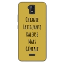 TPU0ALTICES51GENIALEOR - Coque souple pour Altice S51 avec impression Motifs Chiante mais Géniale or