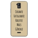 TPU0ALTICES51GENIALETAUPE - Coque souple pour Altice S51 avec impression Motifs Chiante mais Géniale taupe