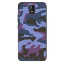 TPU0ALTICES51MILITAIREBLEU - Coque souple pour Altice S51 avec impression Motifs Camouflage militaire bleu