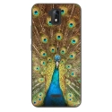 TPU0ALTICES51PAON - Coque souple pour Altice S51 avec impression Motifs paon qui fait la roue