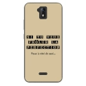 TPU0ALTICES51PERFECTIONTAUPE - Coque souple pour Altice S51 avec impression Motifs frôler la perfection taupe