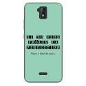 TPU0ALTICES51PERFECTIONTURQUO - Coque souple pour Altice S51 avec impression Motifs frôler la perfection turquoise