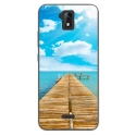 TPU0ALTICES51PONTON - Coque souple pour Altice S51 avec impression Motifs ponton sur la mer