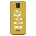 TPU0ALTICES51RAISONOR - Coque souple pour Altice S51 avec impression Motifs marre d'avoir raison or