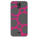 TPU0ALTICES51RONDSFUSHIAS - Coque souple pour Altice S51 avec impression Motifs ronds fushias