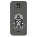 TPU0ALTICES51SKULLCASQUE - Coque souple pour Altice S51 avec impression Motifs tête de mort avec un casque de moto