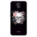 TPU0ALTICES51SKULLFLOWER - Coque souple pour Altice S51 avec impression Motifs skull fleuri