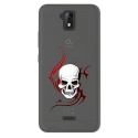 TPU0ALTICES51SKULLTRIBAL - Coque souple pour Altice S51 avec impression Motifs tête de mort sur fond tribal