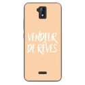 TPU0ALTICES51VENDREVEBEIGE - Coque souple pour Altice S51 avec impression Motifs vendeur de rêves beige