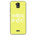 TPU0ALTICES51VENDREVEJAUNE - Coque souple pour Altice S51 avec impression Motifs vendeur de rêves jaune