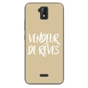 TPU0ALTICES51VENDREVETAUPE - Coque souple pour Altice S51 avec impression Motifs vendeur de rêves taupe