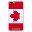 TPU0LENNY3DRAPCANADA - Coque souple pour Wiko Lenny 3 avec impression Motifs drapeau du Canada