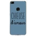 TPU0P8LITE17CHIEUSEBLEU - Coque souple pour Huawei P8 Lite 2017 avec impression Motifs Chieuse d'Amour bleu