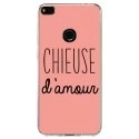 TPU0P8LITE17CHIEUSEROSE - Coque souple pour Huawei P8 Lite 2017 avec impression Motifs Chieuse d'Amour rose