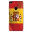TPU0P8LITE17DRAPESPAGNE - Coque souple pour Huawei P8 Lite 2017 avec impression Motifs drapeau de l'Espagne